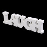 Maxbell Live Laugh Love White Wooden Letter Sign Home Decor 3pcs