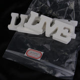 Maxbell Live Laugh Love White Wooden Letter Sign Home Decor 3pcs