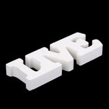 Maxbell Live Laugh Love White Wooden Letter Sign Home Decor 3pcs