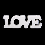 Maxbell Live Laugh Love White Wooden Letter Sign Home Decor 3pcs