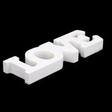 Maxbell Live Laugh Love White Wooden Letter Sign Home Decor 3pcs
