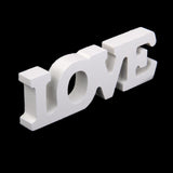 Maxbell Live Laugh Love White Wooden Letter Sign Home Decor 3pcs
