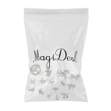 Maxbell 4x15pcs Alloy Silver Various Horse Shaped Charms Pendants Beads