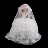 Maxbell ivory Fashion Princess Party Dress/Evening Clothes/Gown For Barbie Doll