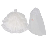 Maxbell ivory Fashion Princess Party Dress/Evening Clothes/Gown For Barbie Doll