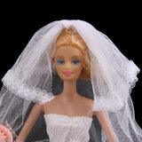 Maxbell ivory Fashion Princess Party Dress/Evening Clothes/Gown For Barbie Doll