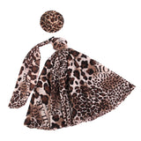 Maxbell Wedding Party Ball Holiday Clothes Leopard Gown Dress w/ Hat 12inch Doll