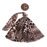 Maxbell Wedding Party Ball Holiday Clothes Leopard Gown Dress w/ Hat 12inch Doll