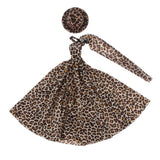 Maxbell Wedding Party Ball Holiday Clothes Leopard Gown Dress w/ Hat 12inch Doll