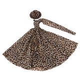 Maxbell Wedding Party Ball Holiday Clothes Leopard Gown Dress w/ Hat 12inch Doll