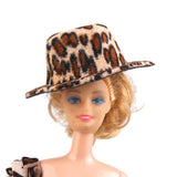 Maxbell Wedding Party Ball Holiday Clothes Leopard Gown Dress w/ Hat 12inch Doll