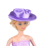 Maxbell Handmade Princess Wedding Party Dress Clothes Gown With Hat For Barbie Dolls