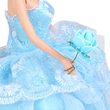 Maxbell Wedding Party Princess Bridal Clothes Dresses Grows Outfit for Barbie Doll