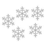 Maxbell 5pcs 33mm Crystal  SnowFlake Buttons For Scrapbooking Craft Hair Clip Decor