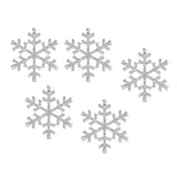 Maxbell 5pcs 33mm Crystal  SnowFlake Buttons For Scrapbooking Craft Hair Clip Decor