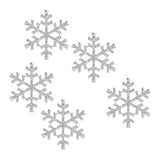 Maxbell 5pcs 33mm Crystal  SnowFlake Buttons For Scrapbooking Craft Hair Clip Decor