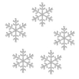 Maxbell 5pcs 33mm Crystal  SnowFlake Buttons For Scrapbooking Craft Hair Clip Decor
