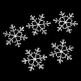 Maxbell 5pcs 33mm Crystal  SnowFlake Buttons For Scrapbooking Craft Hair Clip Decor