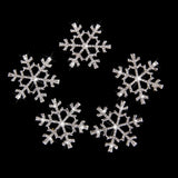 Maxbell 5pcs 33mm Crystal  SnowFlake Buttons For Scrapbooking Craft Hair Clip Decor