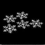 Maxbell 5pcs 33mm Crystal  SnowFlake Buttons For Scrapbooking Craft Hair Clip Decor