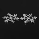 Maxbell 5pcs 33mm Crystal  SnowFlake Buttons For Scrapbooking Craft Hair Clip Decor