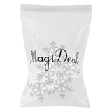 Maxbell 5pcs 33mm Crystal  SnowFlake Buttons For Scrapbooking Craft Hair Clip Decor
