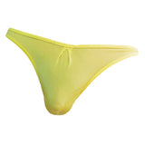 Maxbell Men Comfy Ultra thin Underwear G-string Mini Briefs Underpants Yellow
