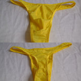 Maxbell Men Comfy Ultra thin Underwear G-string Mini Briefs Underpants Yellow