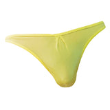 Maxbell Men Comfy Ultra thin Underwear G-string Mini Briefs Underpants Yellow