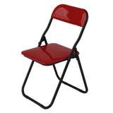 Maxbell 8x1/6 Scale Foldable Chair Toy for Soldiers Action Figure Body Accessory red