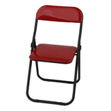 Maxbell 4x1/6 Scale Foldable Chair Toy for Soldiers Action Figure Body Accessory red