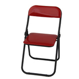 Maxbell 4x1/6 Scale Foldable Chair Toy for Soldiers Action Figure Body Accessory red