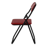 Maxbell 8x1/6 Scale Foldable Chair Toy for Soldiers Action Figure Body Accessory red