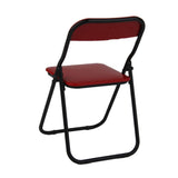 Maxbell 3x1/6 Scale Foldable Chair Toy for Soldiers Action Figure Body Accessory red