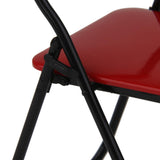 Maxbell 4x1/6 Scale Foldable Chair Toy for Soldiers Action Figure Body Accessory red