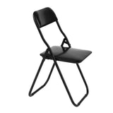 Maxbell 20x1/6 Scale Foldable Chair Toy for Soldiers Action Figure Body Accessory black