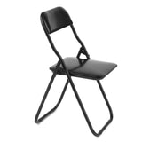 Maxbell 6x1/6 Scale Foldable Chair Toy for Soldiers Action Figure Body Accessory black