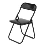 Maxbell 25x1/6 Scale Foldable Chair Toy for Soldiers Action Figure Body Accessory black