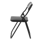 Maxbell 30x1/6 Scale Foldable Chair Toy for Soldiers Action Figure Body Accessory black