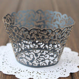 Maxbell 4x50 Pieces Cupcake Wrapper Wrap Case Wedding Birthday Liner Decoration