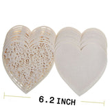 Maxbell 50pcs Laser Cut Heart Wedding Party Name Number Place Gift Greeting Cards