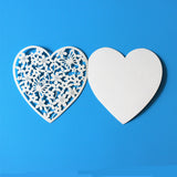 Maxbell 50pcs Laser Cut Heart Wedding Party Name Number Place Gift Greeting Cards