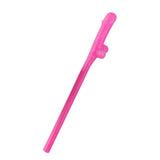 Maxbell 10pcs Hen Night Party Dicky Sipping Straw Rose Red