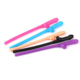 Maxbell 10pcs Hen Night Party Dicky Sipping Straw Multicolor