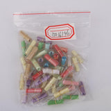 Maxbell 4x50pcs Transparent Expression Capsule Pill with Wishing Paper 2cm