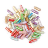 Maxbell 4x50pcs Transparent Expression Capsule Pill with Wishing Paper 2cm