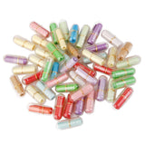 Maxbell 4x50pcs Transparent Expression Capsule Pill with Wishing Paper 2cm