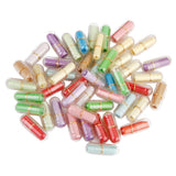 Maxbell 4x50pcs Transparent Expression Capsule Pill with Wishing Paper 2cm