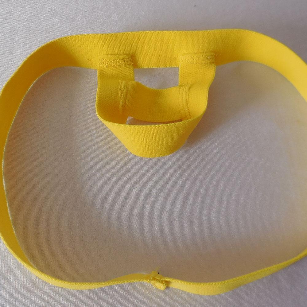 Maxbell Maxbell Men's Sexy Underwear Jockstrap G-string Open Thong Briefs Yellow