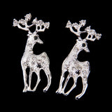 Maxbell Crystal Lucky Deer Animal For Brooch Pins Fashion Jewelry Women Xmas Gifts